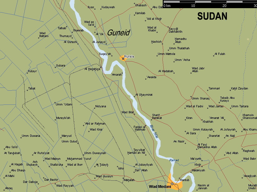{Wad Medani area map}