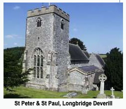 {Longbridge Deverill Church, from Deverill website - see link}