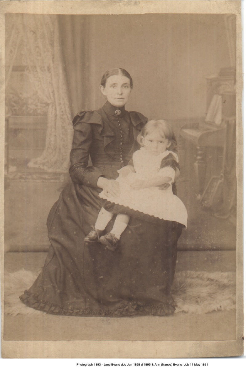 Jane Evans and Ann ca 1893