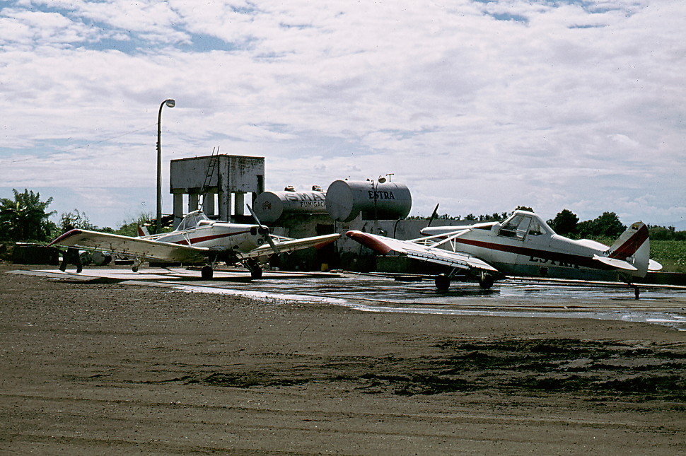 {Helicopter spraying}